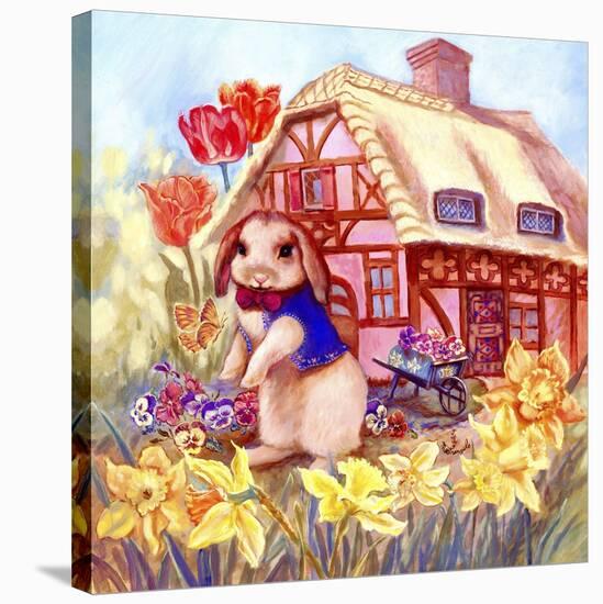 Parsley Bunny's House-Judy Mastrangelo-Stretched Canvas