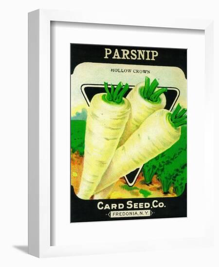 Parsnip Seed Packet-Lantern Press-Framed Art Print