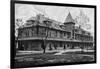 Parsons, Kansas - Missouri, Kansas, and Texas Railroad Station-Lantern Press-Framed Art Print