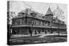 Parsons, Kansas - Missouri, Kansas, and Texas Railroad Station-Lantern Press-Stretched Canvas