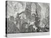 Part of a Harbor for the use of the ancient Romans opening onto a large market square-Giovanni Battista Piranesi-Stretched Canvas