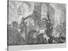 Part of a Harbor for the use of the ancient Romans opening onto a large market square-Giovanni Battista Piranesi-Stretched Canvas