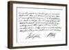 Part of a Letter from Henry St John, 1st Viscount Bolingbroke, Early 18th Century-Henry St John-Framed Giclee Print