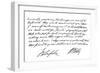 Part of a Letter from Henry St John, 1st Viscount Bolingbroke, Early 18th Century-Henry St John-Framed Giclee Print