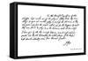 Part of a Letter from John Gay to Dean Swift, C1728-John Gay-Framed Stretched Canvas