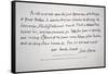 Part of a Letter Written and Signed by President John Adams-John Adams-Framed Stretched Canvas