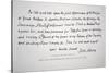 Part of a Letter Written and Signed by President John Adams-John Adams-Stretched Canvas