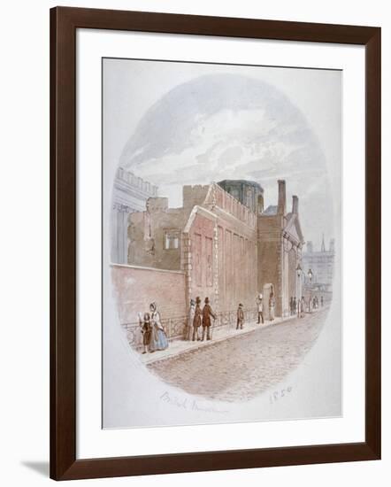 Part of a Wall of the Old British Museum, Bloomsbury, London, 1850-James Findlay-Framed Giclee Print