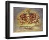 Part of an Altar Piece Depicting God the Father with Three Angels, C.1500-Bernardino Fungai-Framed Giclee Print