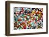 Part of Berlin Wall with Graffiti and Chewing Gums Stuck on It. Potsdamer Platz, Berlin, Germany-Michal Bednarek-Framed Photographic Print