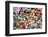 Part of Berlin Wall with Graffiti and Chewing Gums Stuck on It. Potsdamer Platz, Berlin, Germany-Michal Bednarek-Framed Photographic Print