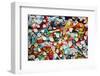 Part of Berlin Wall with Graffiti and Chewing Gums Stuck on It. Potsdamer Platz, Berlin, Germany-Michal Bednarek-Framed Photographic Print