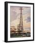 Part of Britain's National Grid This is the Sub-Station at Yoker Near Glasgow Scotland-null-Framed Photographic Print