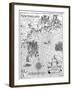 Part of Captain John Smith's Map of New England, 17th Century-null-Framed Giclee Print