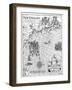 Part of Captain John Smith's Map of New England, 17th Century-null-Framed Giclee Print