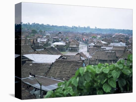 Part of City Built Closer to the River, Iquitos, Amazon, Peru, South America-Aaron McCoy-Stretched Canvas