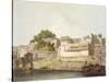 Part of City of Patna, on River Ganges, from 'Oriental Scenery: Twenty Four Views in Hindoostan'-Thomas Daniell-Stretched Canvas