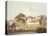 Part of City of Patna, on River Ganges, from 'Oriental Scenery: Twenty Four Views in Hindoostan'-Thomas Daniell-Stretched Canvas