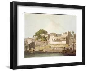 Part of City of Patna, on River Ganges, from 'Oriental Scenery: Twenty Four Views in Hindoostan'-Thomas Daniell-Framed Giclee Print