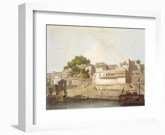 Part of City of Patna, on River Ganges, from 'Oriental Scenery: Twenty Four Views in Hindoostan'-Thomas Daniell-Framed Giclee Print