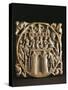 Part of Ivory Mirror Case Carved with Scenes of Siege of Castle of God of Love-null-Stretched Canvas
