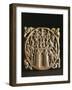 Part of Ivory Mirror Case Carved with Scenes of Siege of Castle of God of Love-null-Framed Giclee Print