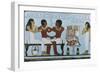 Part of Painted Limestone Stela of Amenemhet, Abydos, Egypt, 11th Dynasty-null-Framed Giclee Print