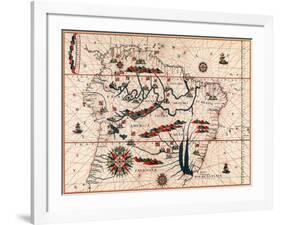 Part of South America, 1582-null-Framed Giclee Print