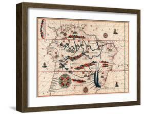 Part of South America, 1582-null-Framed Giclee Print