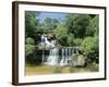 Part of the 300M Wentworth Falls on the Great Cliff Face in the Blue Mountains, Australia-Robert Francis-Framed Photographic Print