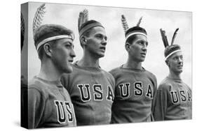 Part of the American Gold Medal-Winning Rowing Eight, Berlin Olympics, 1936-null-Stretched Canvas