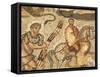 Part of the Amphitrite Roman Mosaic, House of Amphitrite, Bulla Regia Archaeological Site, Tunisia-Dallas & John Heaton-Framed Stretched Canvas