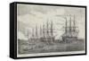 Part of the Baltic Fleet Off Cronstadt-John Wilson Carmichael-Framed Stretched Canvas