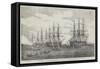 Part of the Baltic Fleet Off Cronstadt-John Wilson Carmichael-Framed Stretched Canvas