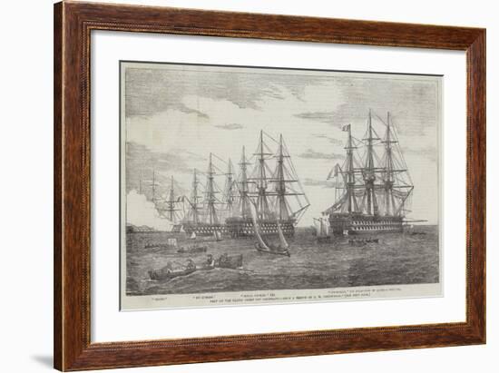 Part of the Baltic Fleet Off Cronstadt-John Wilson Carmichael-Framed Giclee Print