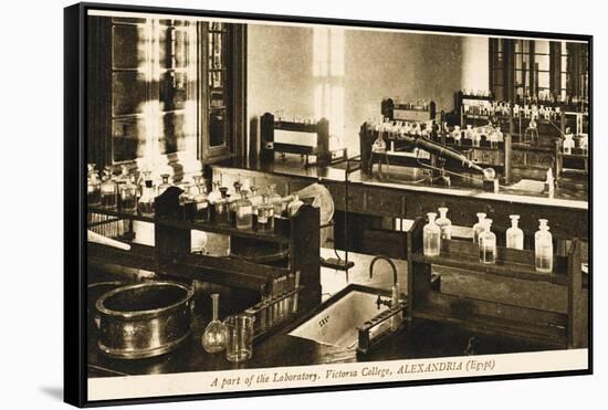 Part of the Chemistry Laboratory at the Victoria College, Alexandria, Egypt-null-Framed Stretched Canvas