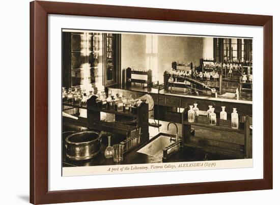 Part of the Chemistry Laboratory at the Victoria College, Alexandria, Egypt-null-Framed Photographic Print