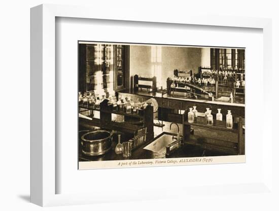 Part of the Chemistry Laboratory at the Victoria College, Alexandria, Egypt-null-Framed Photographic Print