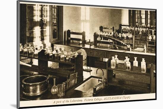 Part of the Chemistry Laboratory at the Victoria College, Alexandria, Egypt-null-Mounted Photographic Print