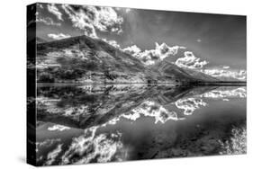 Part of the Chugach Mountain Range Reflecting in Summit Lake - Kenai Peninsula-Don Mennig-Stretched Canvas