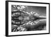 Part of the Chugach Mountain Range Reflecting in Summit Lake - Kenai Peninsula-Don Mennig-Framed Photographic Print