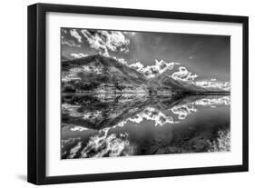 Part of the Chugach Mountain Range Reflecting in Summit Lake - Kenai Peninsula-Don Mennig-Framed Photographic Print