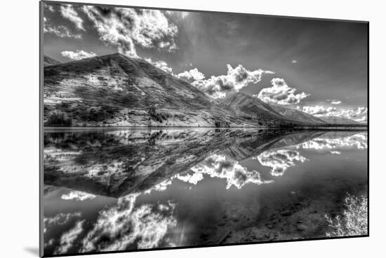 Part of the Chugach Mountain Range Reflecting in Summit Lake - Kenai Peninsula-Don Mennig-Mounted Photographic Print