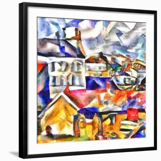 part of the city,2017-Alex Caminker-Framed Giclee Print