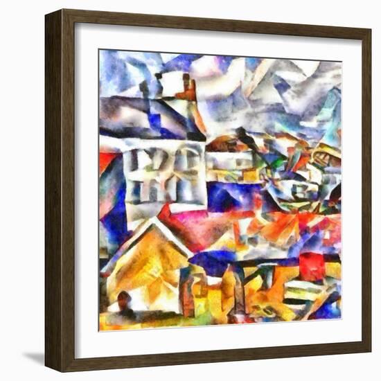 part of the city,2017-Alex Caminker-Framed Giclee Print