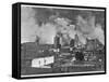 Part of the City During the Fire Which Followed the Earthquake-Ossen & Atchison-Framed Stretched Canvas