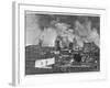 Part of the City During the Fire Which Followed the Earthquake-Ossen & Atchison-Framed Photographic Print