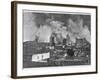 Part of the City During the Fire Which Followed the Earthquake-Ossen & Atchison-Framed Photographic Print