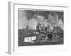 Part of the City During the Fire Which Followed the Earthquake-Ossen & Atchison-Framed Photographic Print