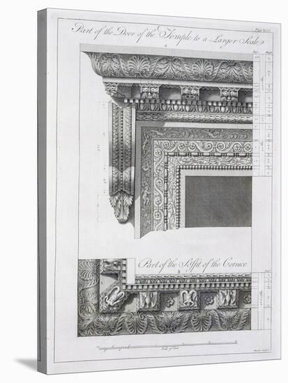 Part of the Door of the Temple-Robert Adam-Stretched Canvas